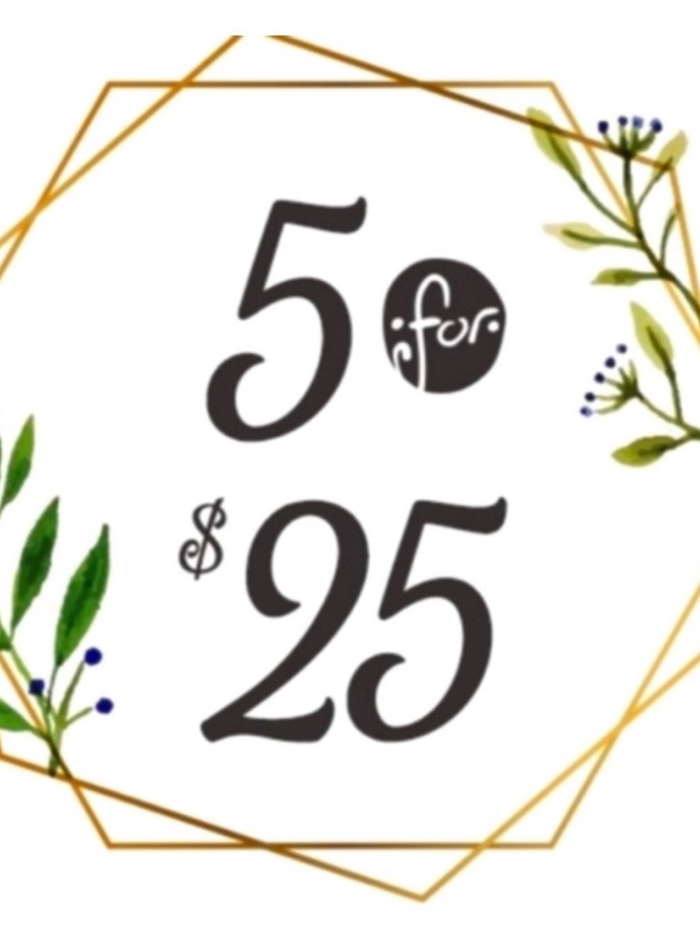 Choose 5 items that are $10 or below. Make a bundle and offer $25.